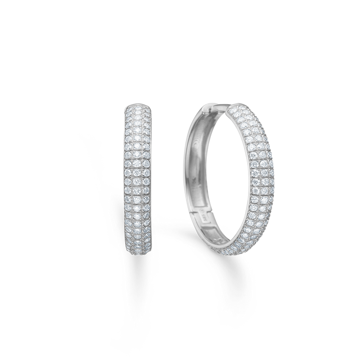 Mads Z Lunette 18mm. Silberkreols mit Topas