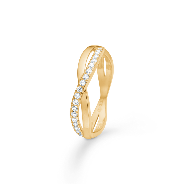 Mads Z Life 8KT Gold Ring mit Zirkonia