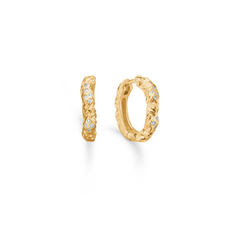 Studio Z Glint Creole aus vergoldetem Silber