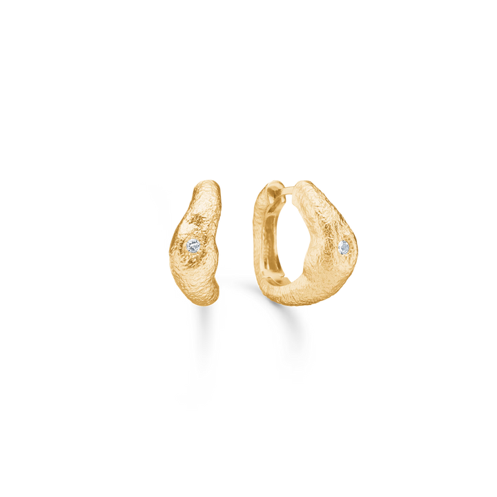 Studio Z Lumi Creole aus vergoldetem Silber