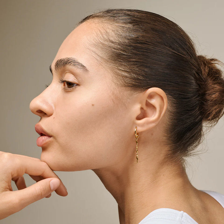 Enamel Hydrus Hoop in vergoldetem Silber