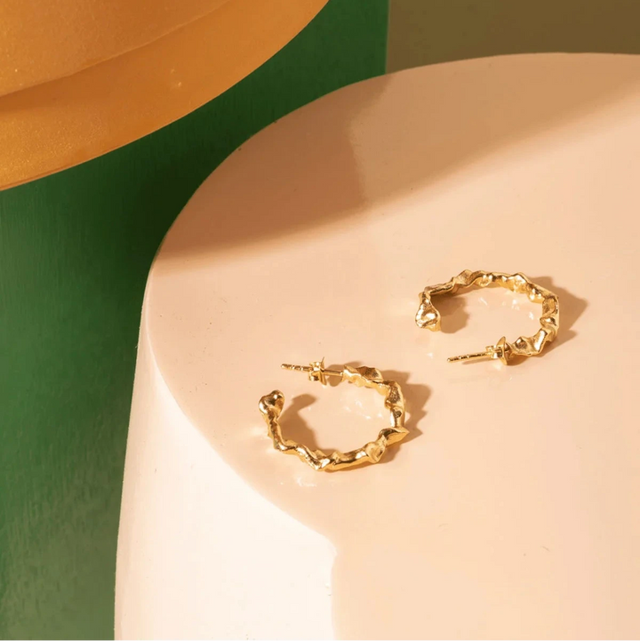 Vincent Shaman Vergoldete Creolen 25 mm