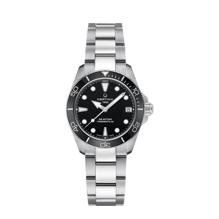Certina DS Action 34,5mm - Powermatic 80 Sort - Dameure - C0320071105100