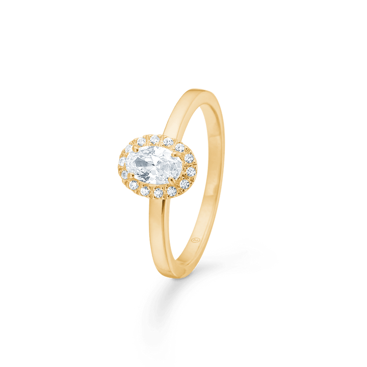 Mads Z Stellar 8kt Guld Ring med Zirkonia - Ringe - 3347001-001