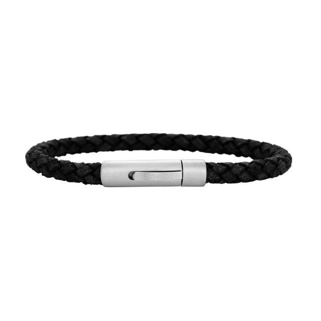 Son Of Noa Herre Armbånd Sort Flettet Læder - Armbånd - 809700891-001