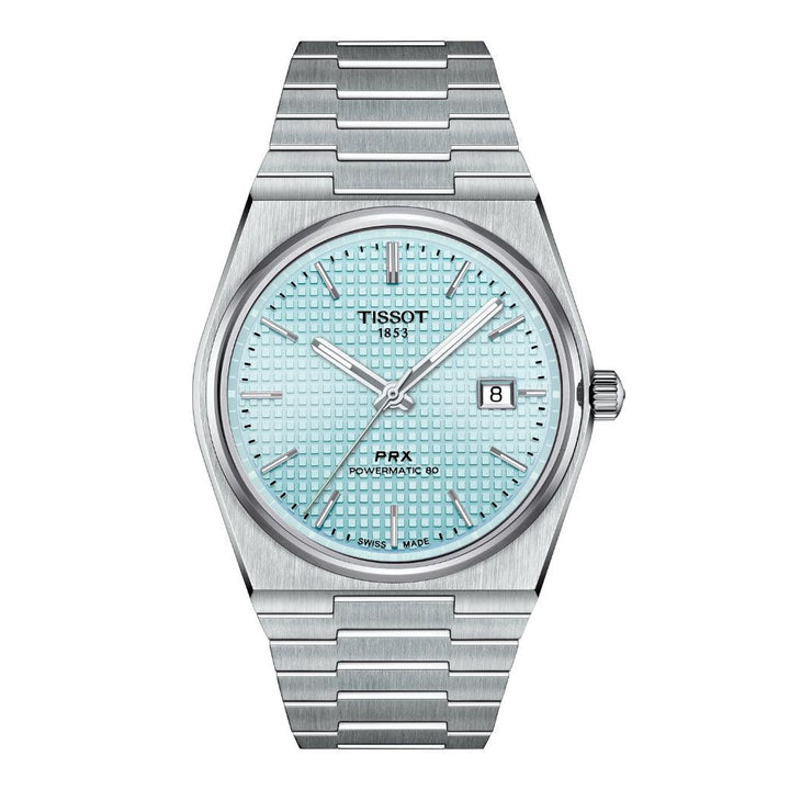 TISSOT PRX POWERMATIC 80 ICE BLUE URSKIVE - Herreur - T1374071135100