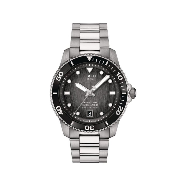 Tissot Seastar 1000 Powermatic 80 - Sort Urskive - Herreur - T1208071105100