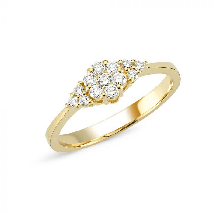 Nuran 14kt Lilja Ring Med Diamanter - Ringe - A3040-030-001