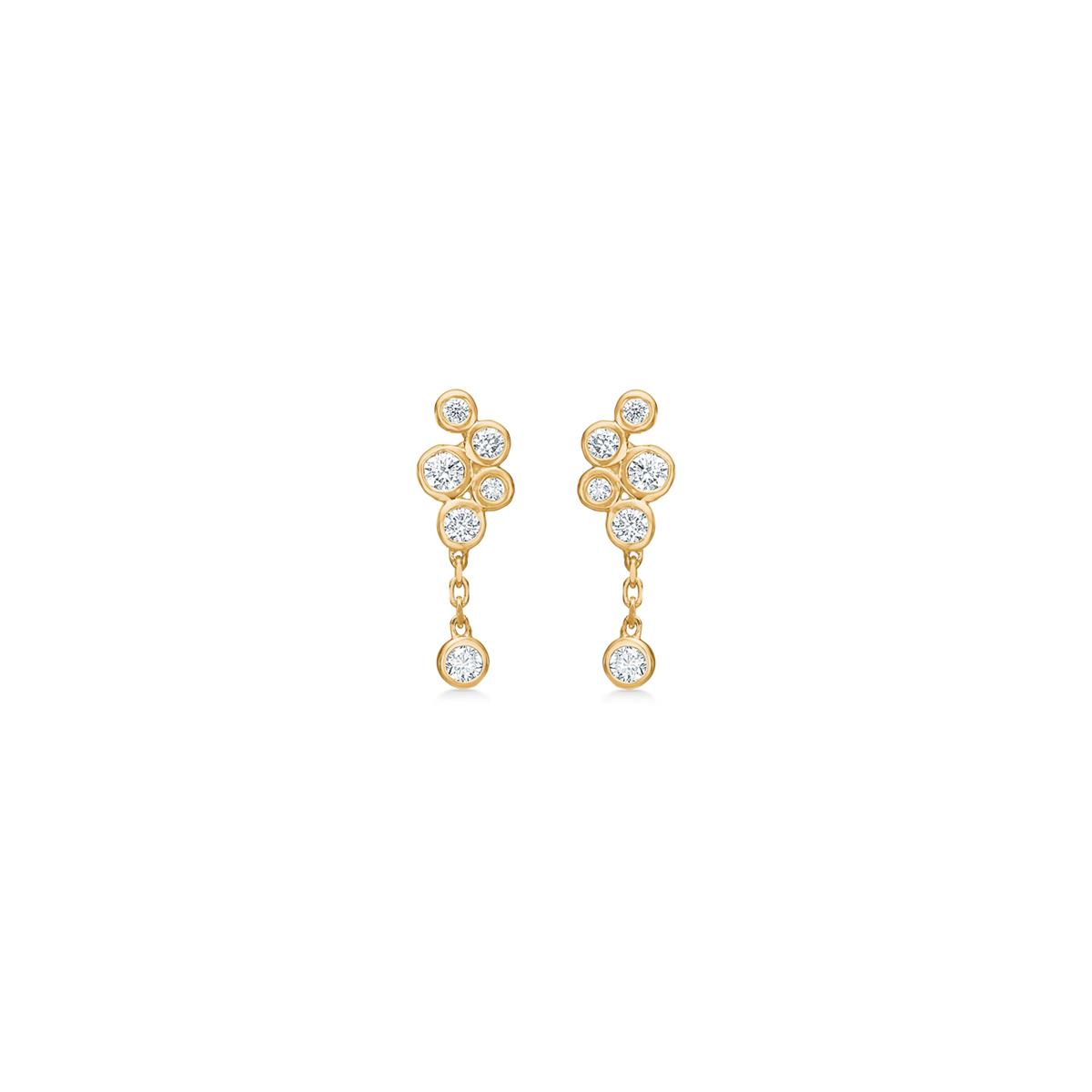 Mads Z Diamond Dew Ohrringe in 14 kt. Gold mit Diamanten 