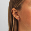 Mads Z Freya Creolen aus 14 kt. Gold mit 0,20 ct. Diamanten 