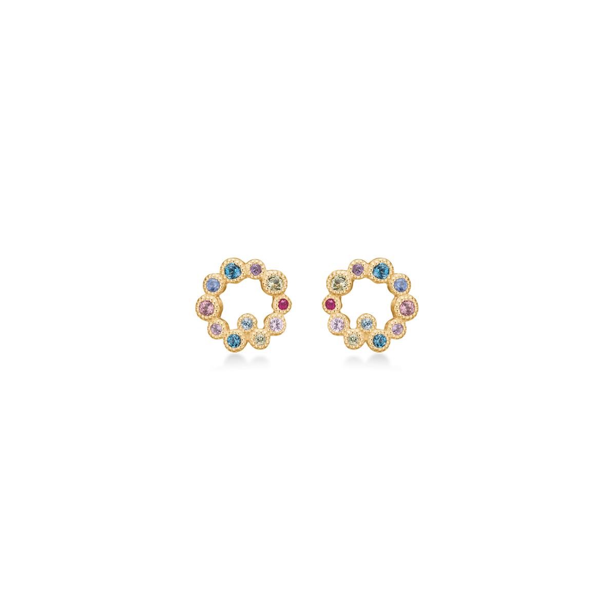Mads Z Luxury Rainbow Orbis Ohrringe aus 14 kt. Gold 