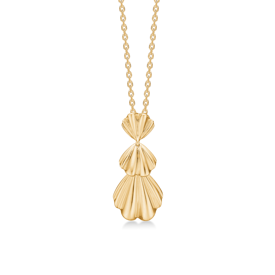 Mads Z Velvet Fan 14kt Gold Anhänger