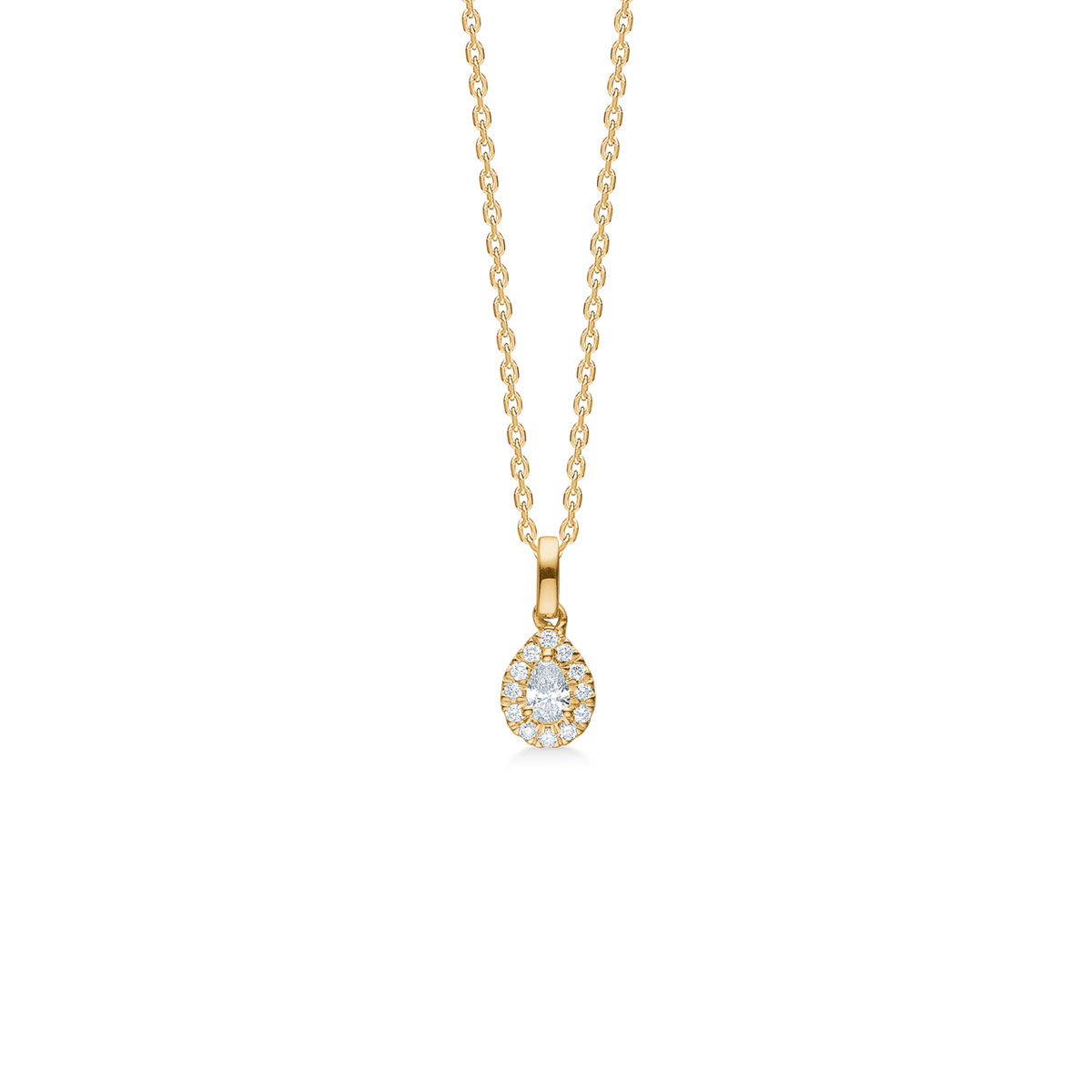 Mads Z Diamond Drop Diamantanhänger in 14 kt. Gold 