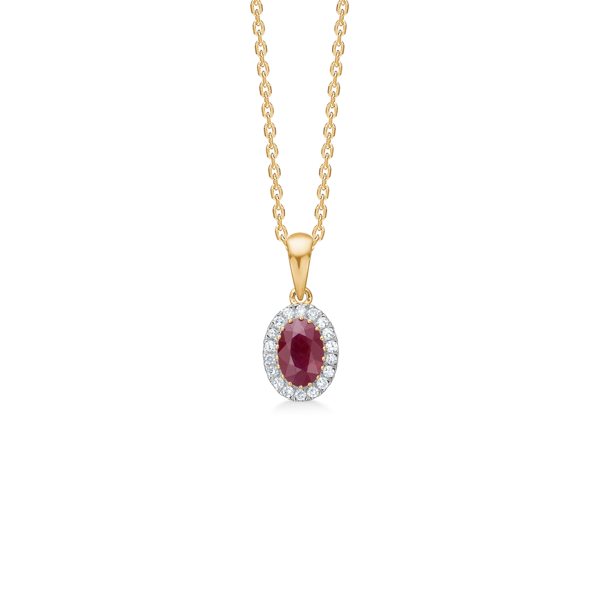 Mads Z Scarlet Bloom – Rubinanhänger in 14 Karat Gold – 1534079