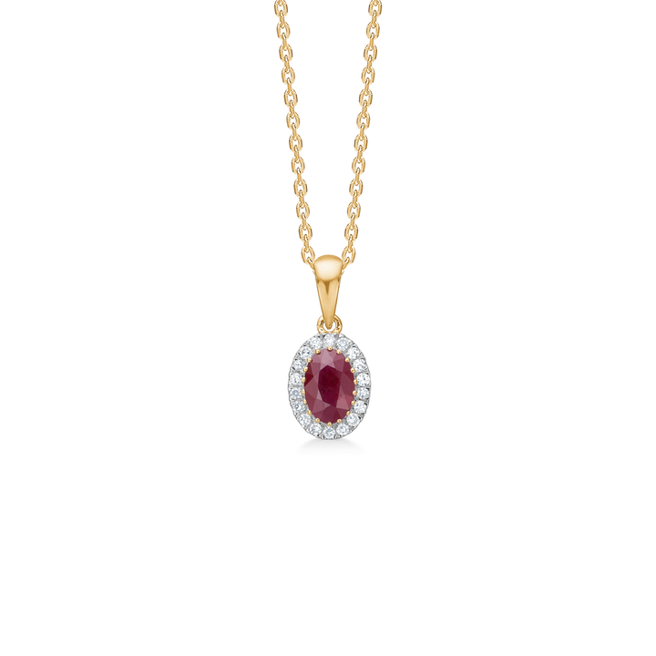 Mads Z Scarlet Bloom – Rubinanhänger in 14 Karat Gold – 1534079