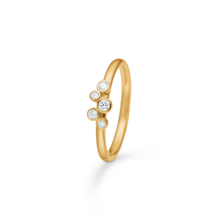 Mads Z Diamond Dew Ring aus 14 kt. Gold m. Diamanten 