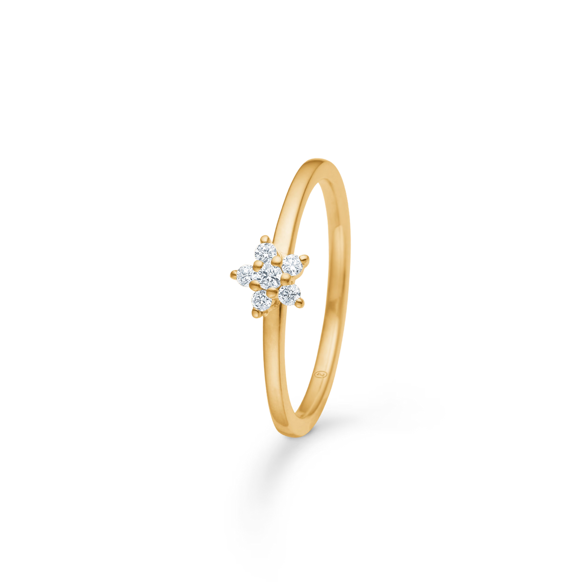 Mads Z Cé­leste Diamantring mit Stern aus 14kt Gold 