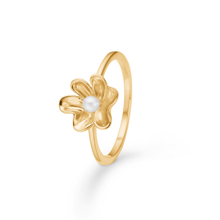 Mads Z Pearlily 14kt Guld Ring m. Perle