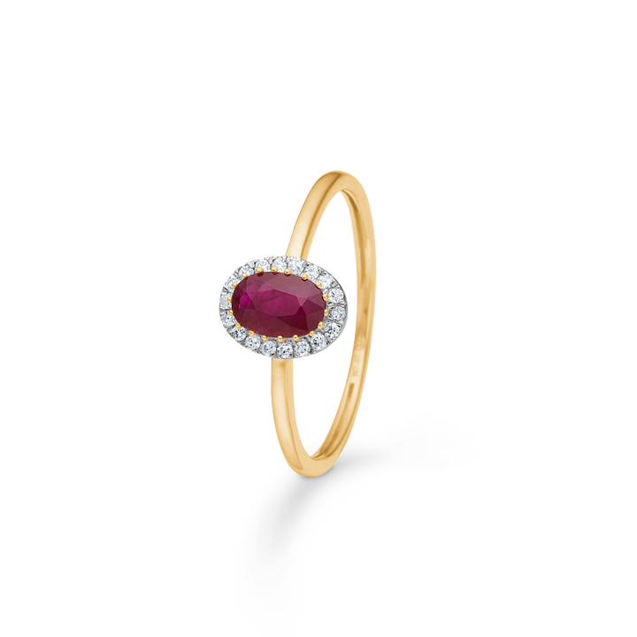 Mads Z Scarlet Bloom Rubinring mit Diamanten – Produktbild 2