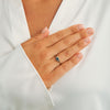 Mads Z Four Seasons Autumn Petite Blaue Topas Ring in 14 kt. Gold 