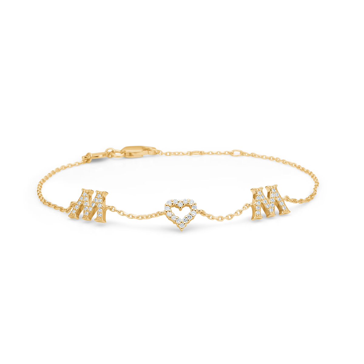 Mads Z Wow / Mom Armband aus 14 kt. Gold m. Diamanten 