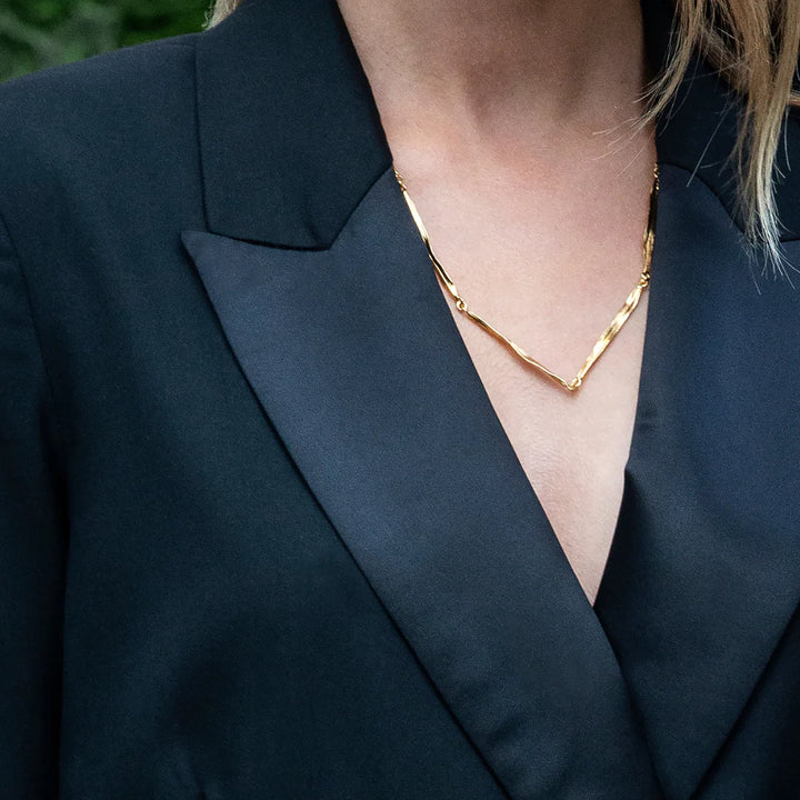 Flora Danica Gras Halskette