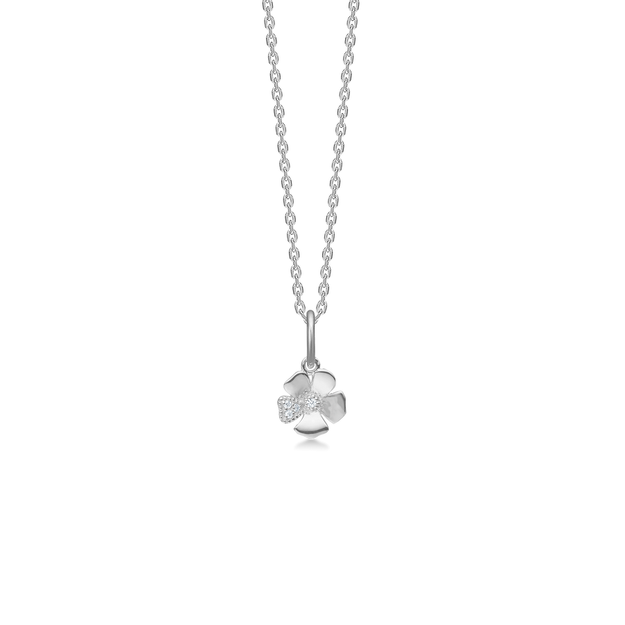 Mads Z Silver Fleur Halskette