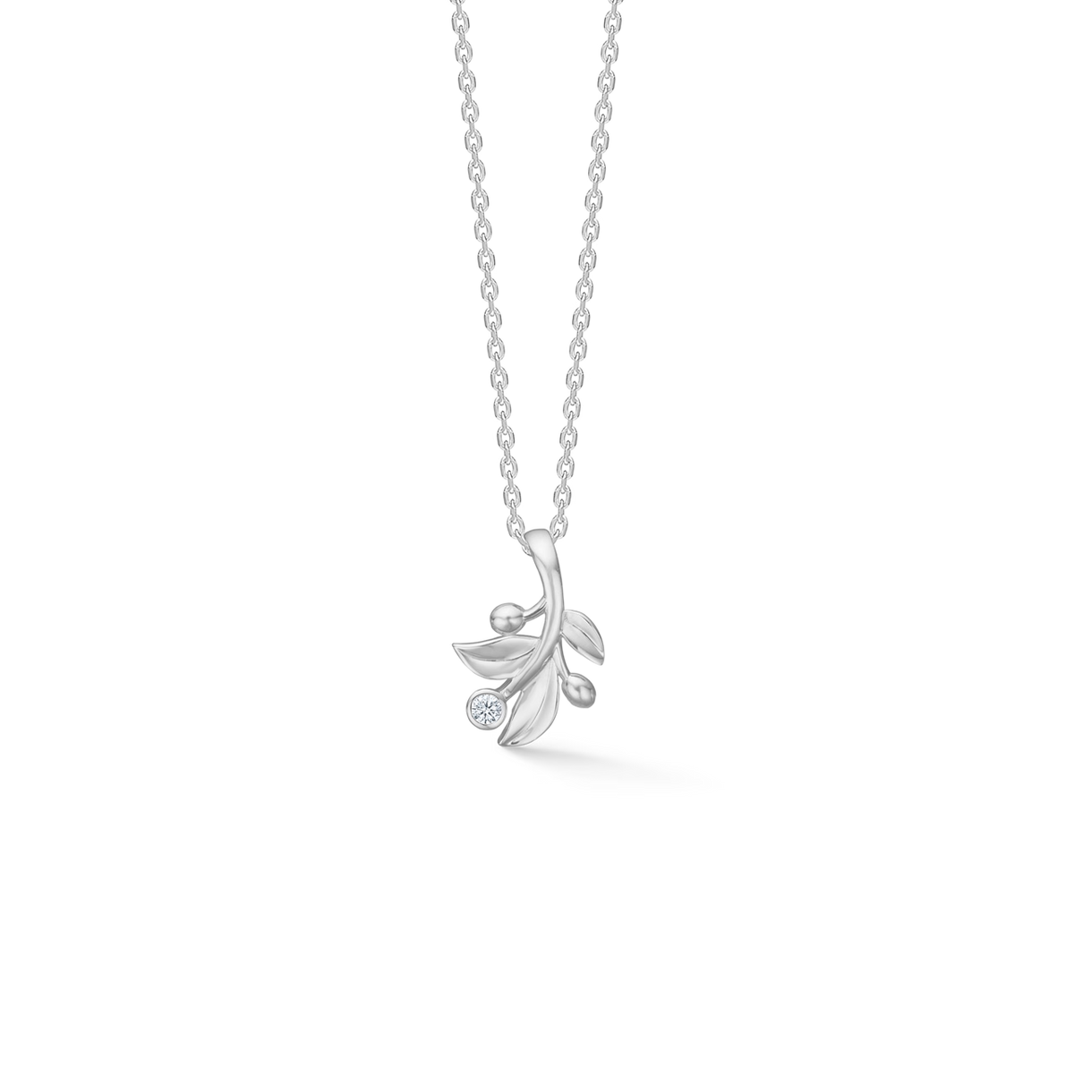 Mads Z Olive Love Halskette aus Sterlingsilber 