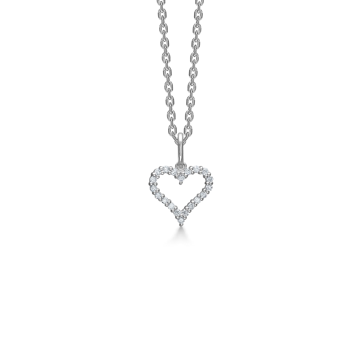 Mads Z Silber Tender Heart Halskette 