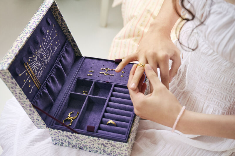 Mond Margaret Jewelry Box Lila Herz