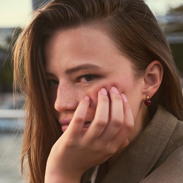 Rubina-Herzohrringe zum Valentinstag 2026