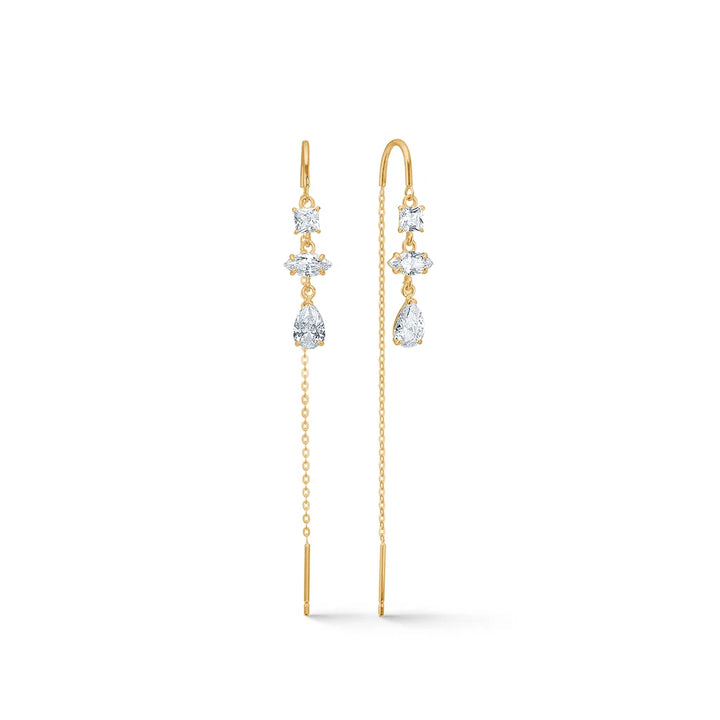 Mads Z Mosaic Ohrringe in 8 kt. Gold mit Zirkonia 