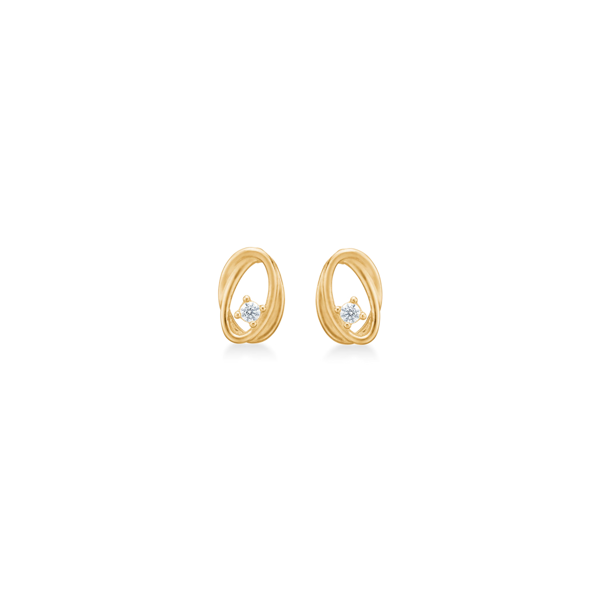 Mads Z 8kt Gold Twist Ohrstecker 