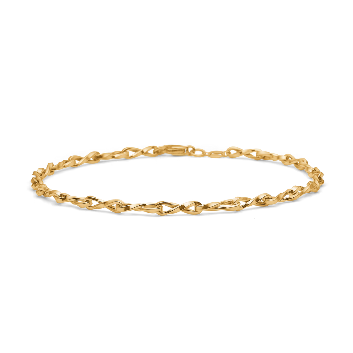 Mads Z Twist Armband in 8 kt Gold 