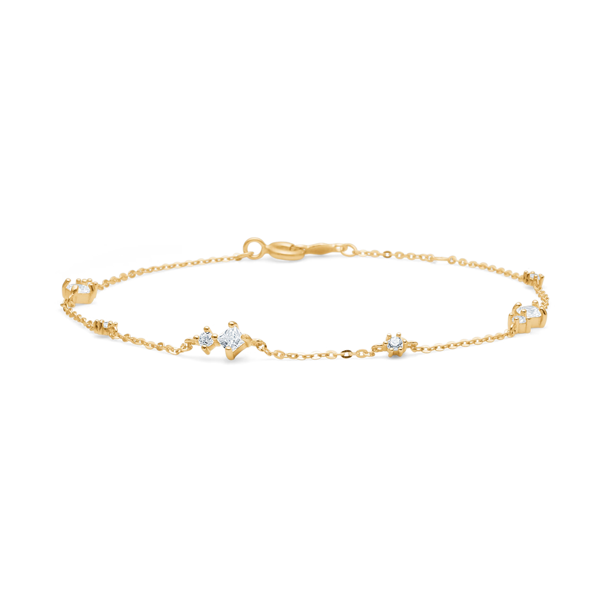 Mads Z Flux Armband aus 8 kt. Gold mit Zirkonia 
