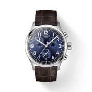 TISSOT CHRONO L 42MM – BRAUNES LEDERARMBAND / BLAUES ZIFFERBLATT 