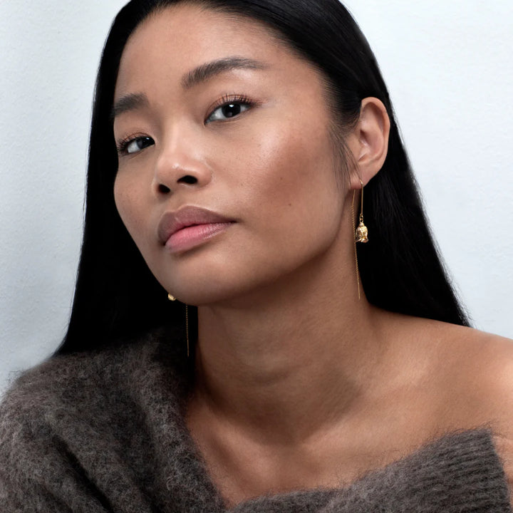 Flora Danica Rosenohrringe