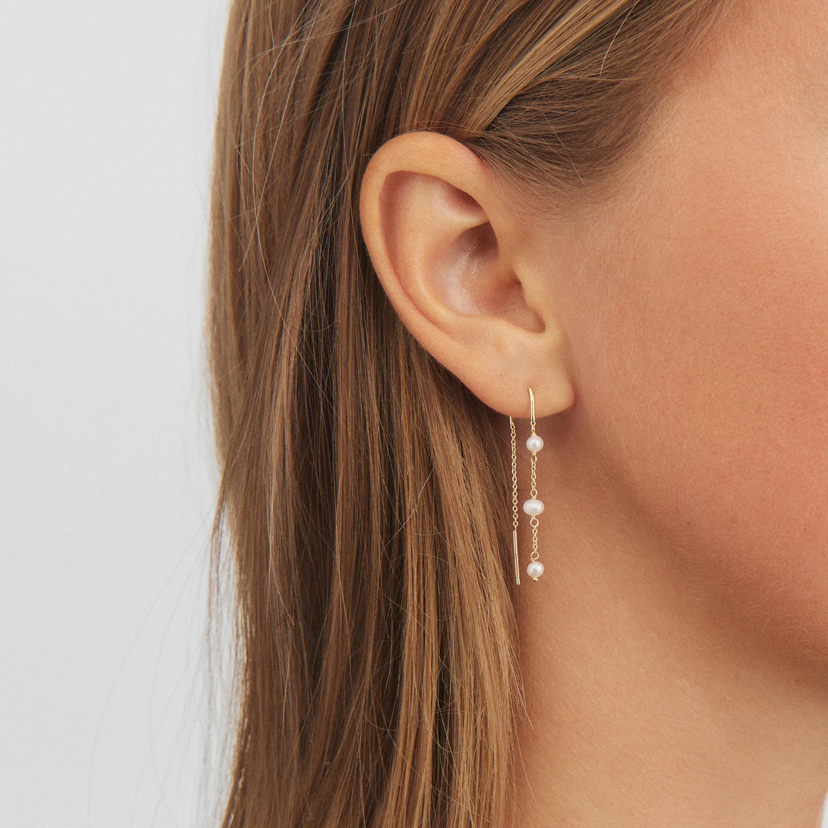 Studio Z Grace Ohrringe – Vergoldetes Sterlingsilber mit Perlen 