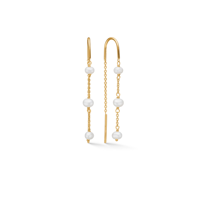 Studio Z Grace Ohrringe – Vergoldetes Sterlingsilber mit Perlen 