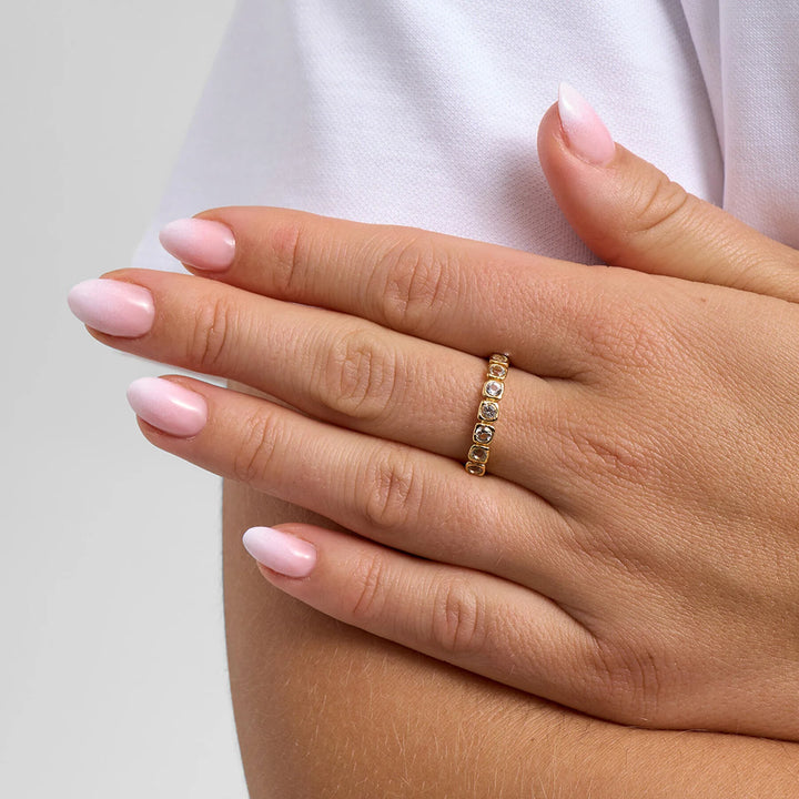 Studio Z Elera Small Ring – Vergoldeter Ring mit Zirkonia 