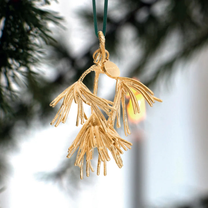 Flora Danica Grangren – 18 Karat vergoldeter Weihnachtsanhänger – FDJ-XMAS-GRANGREN-G