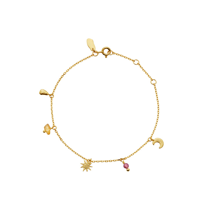 Mondstein Addison Armband vergoldetes Silber
