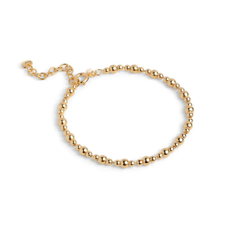 Enamel Norma Bead Armbånd I Forgyldt Sølv