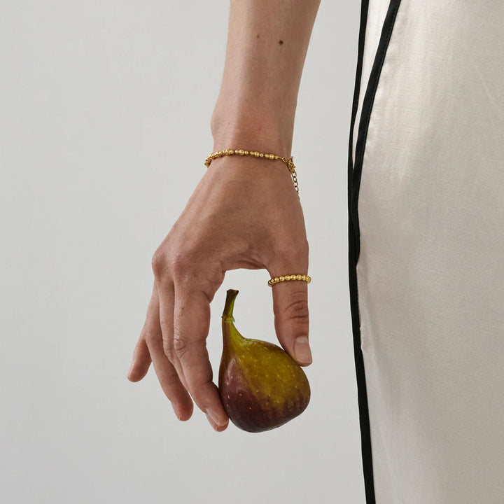 Enamel Norma -Perlenarmbänder in vergoldetem Silber