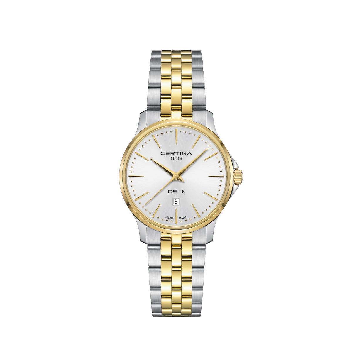 Certina DS-8 Lady Steel mit Gold PVD