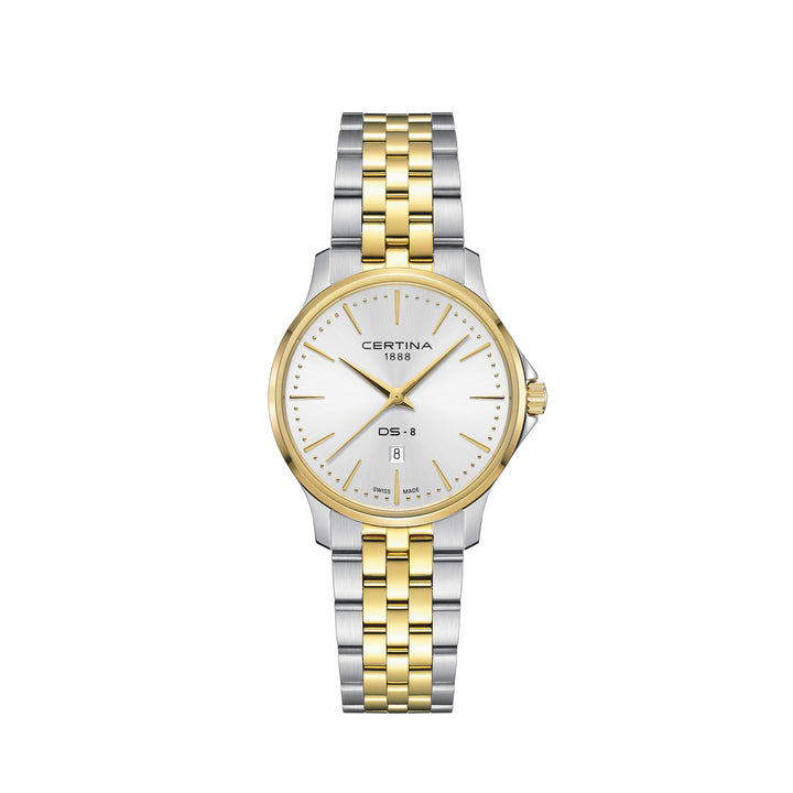 Certina DS-8 Lady Steel mit Gold PVD