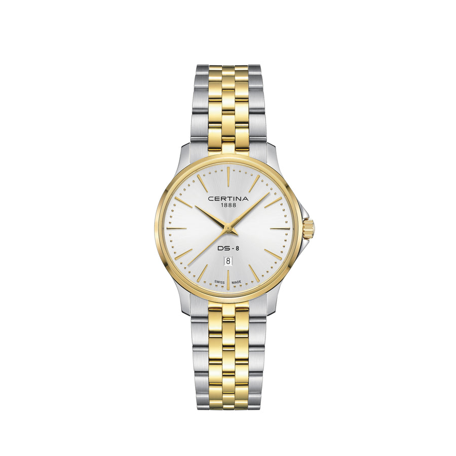 Certina DS-8 Lady Steel mit Gold PVD