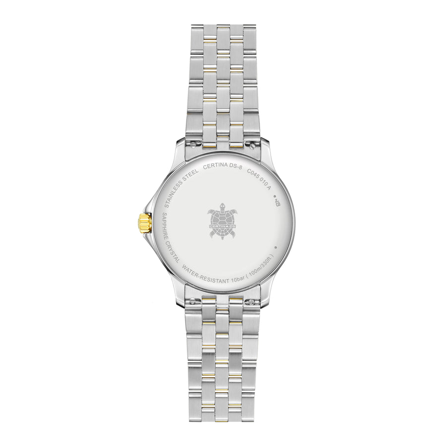 Certina DS-8 Lady Steel mit Gold PVD
