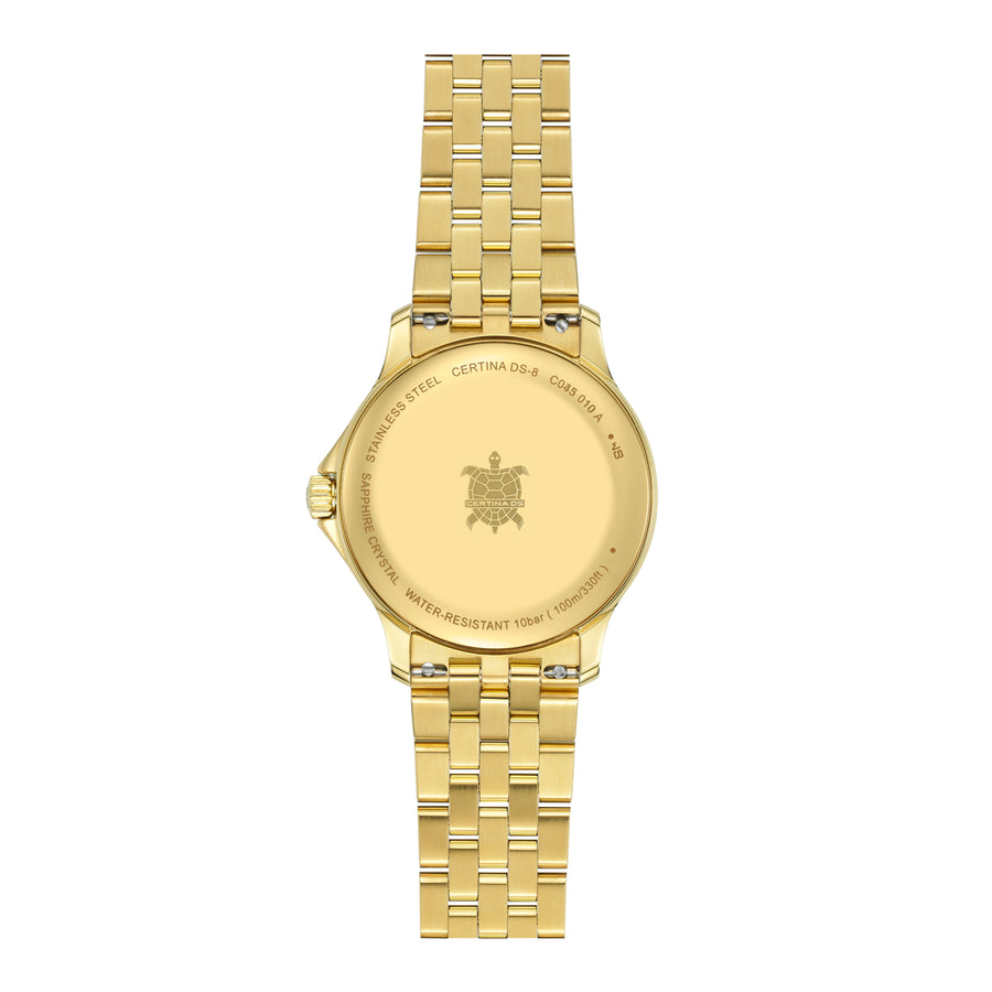 Certina DS-8 Lady 31mm m. Gold PVD