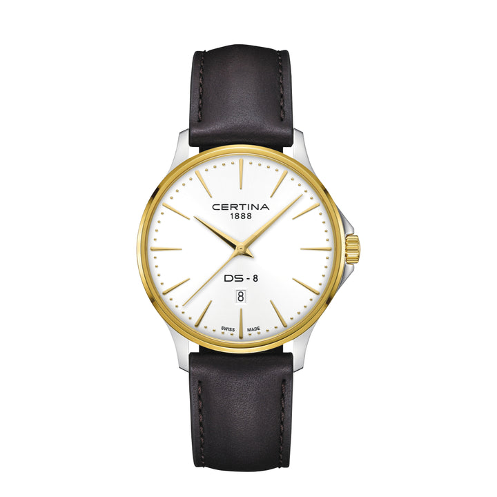 Certina DS-8 Gent 40mm m. Braunes Lederarmband